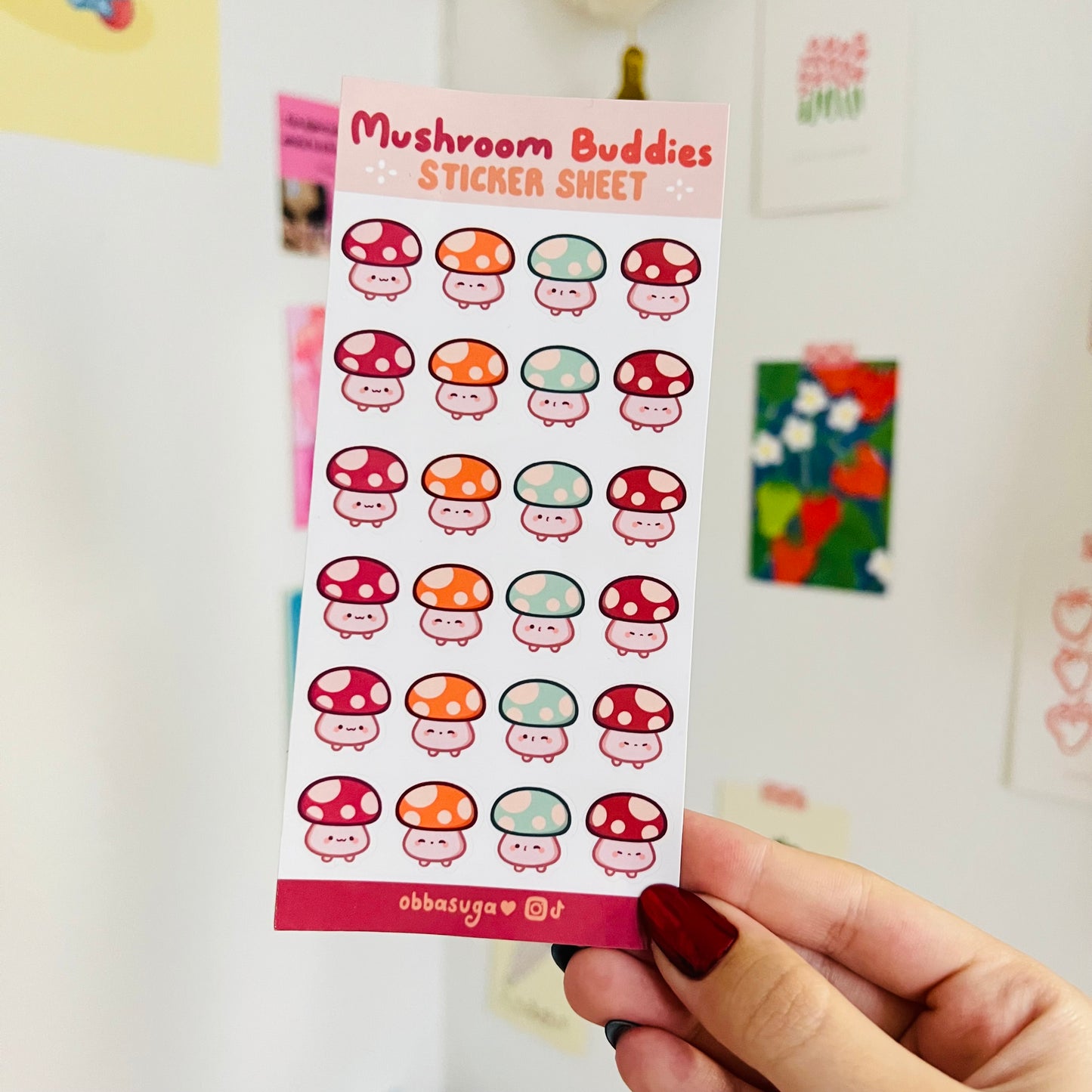 Mushroom Buddies Sticker Sheet