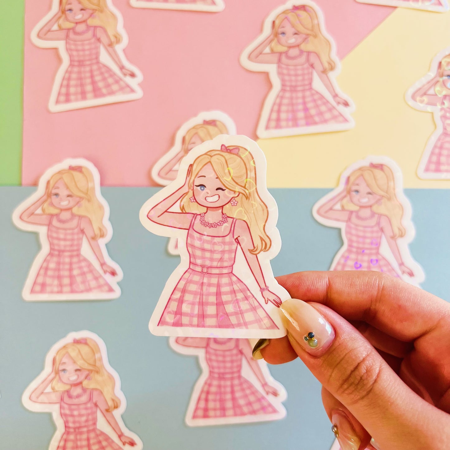 Barb Holographic Stickers