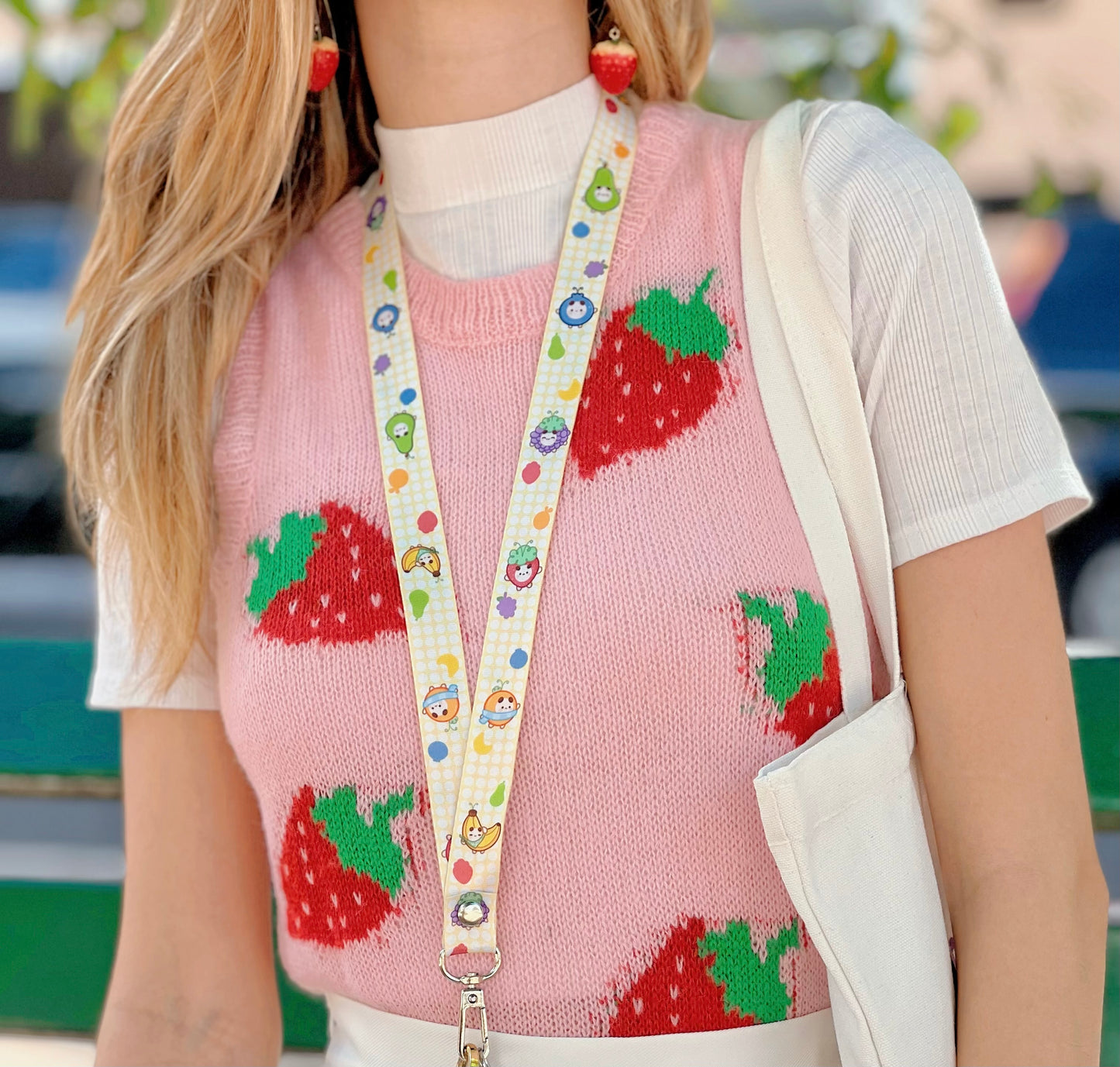 Fruit Alien Pals Lanyard