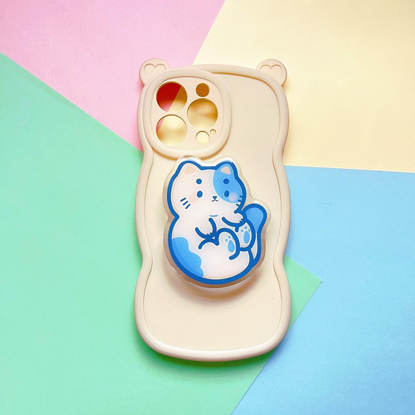 Blue Kitty Phone Grip