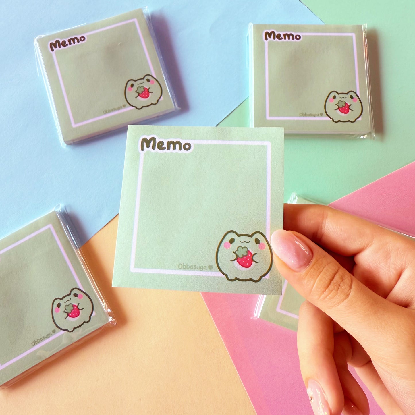 Strawberry Froggie Sticky note