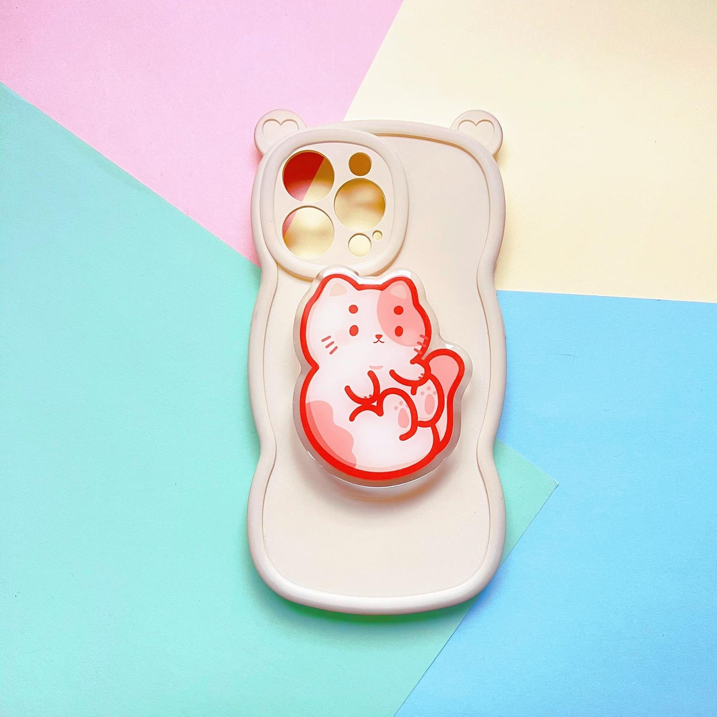 Pink Kitty Phone Grip