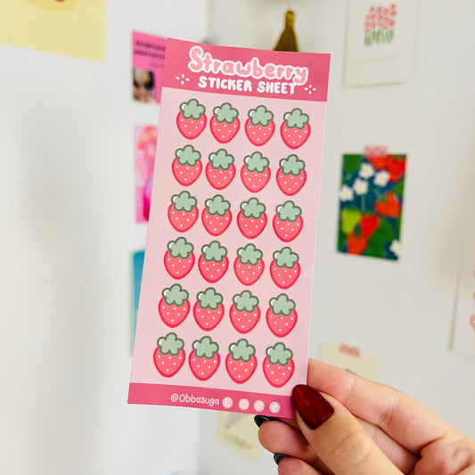 Strawberry Sticker Sheet