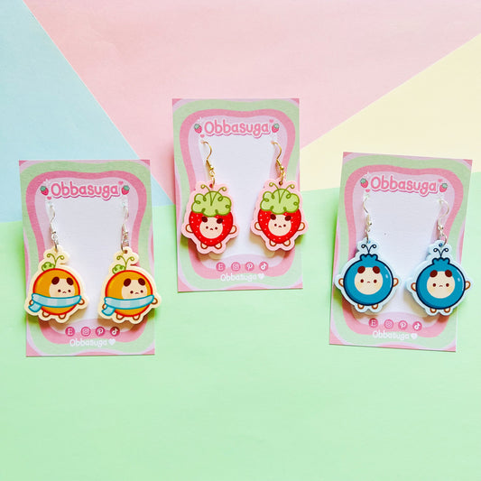 Fruit Alien Earrings