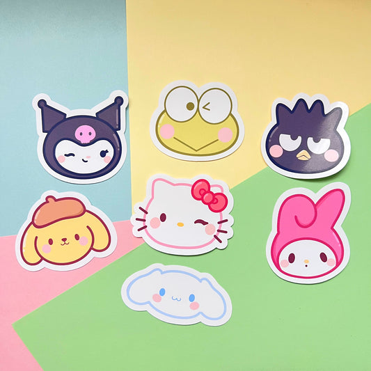 Cute Buddies Glitter Sticker
