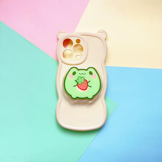 Strawberry Froggie Phone Grip