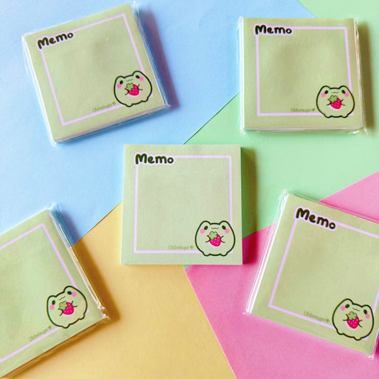 Strawberry Froggie Sticky note