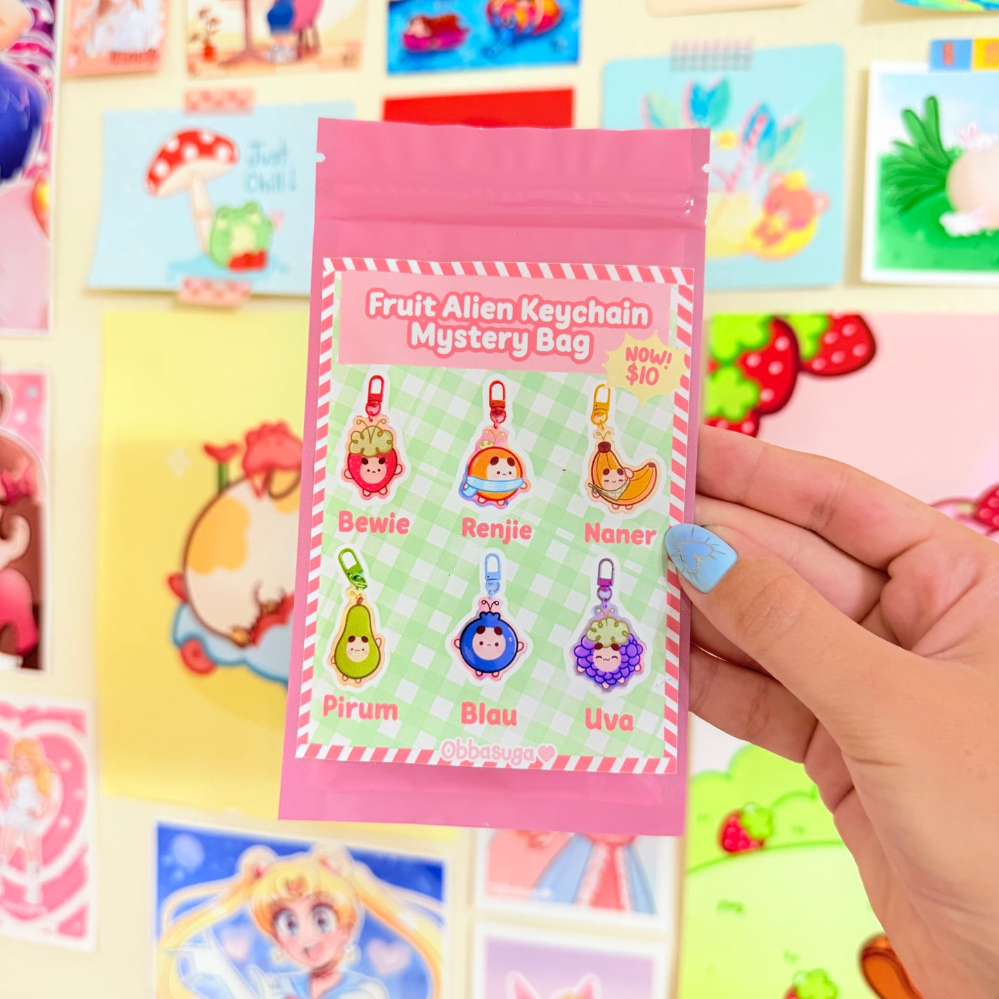 Fruit Alien Keychain Mystery Bag