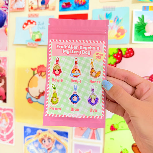 Fruit Alien Keychain Mystery Bag