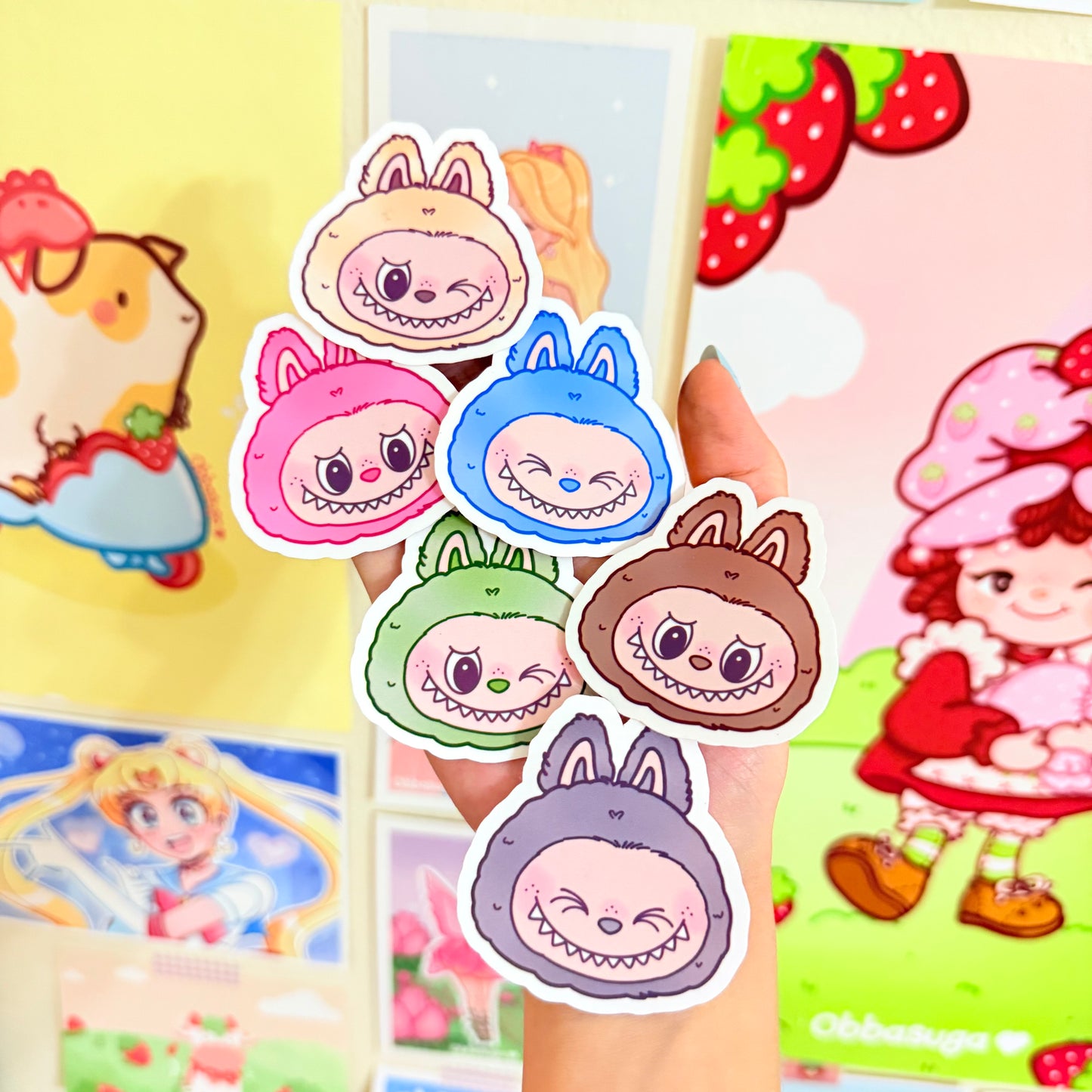 Labubu Glossy Stickers