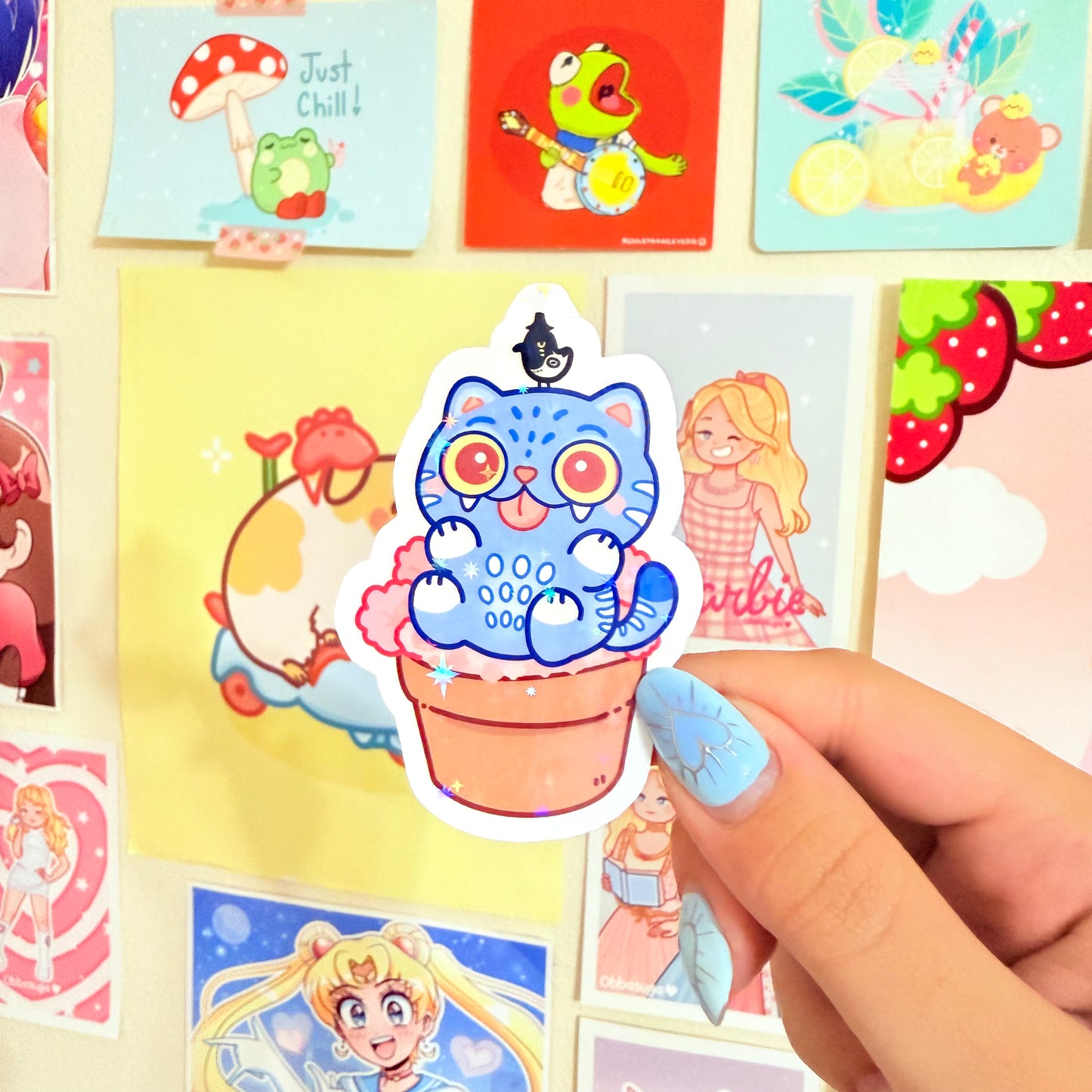 Derpy Glitter Sticker