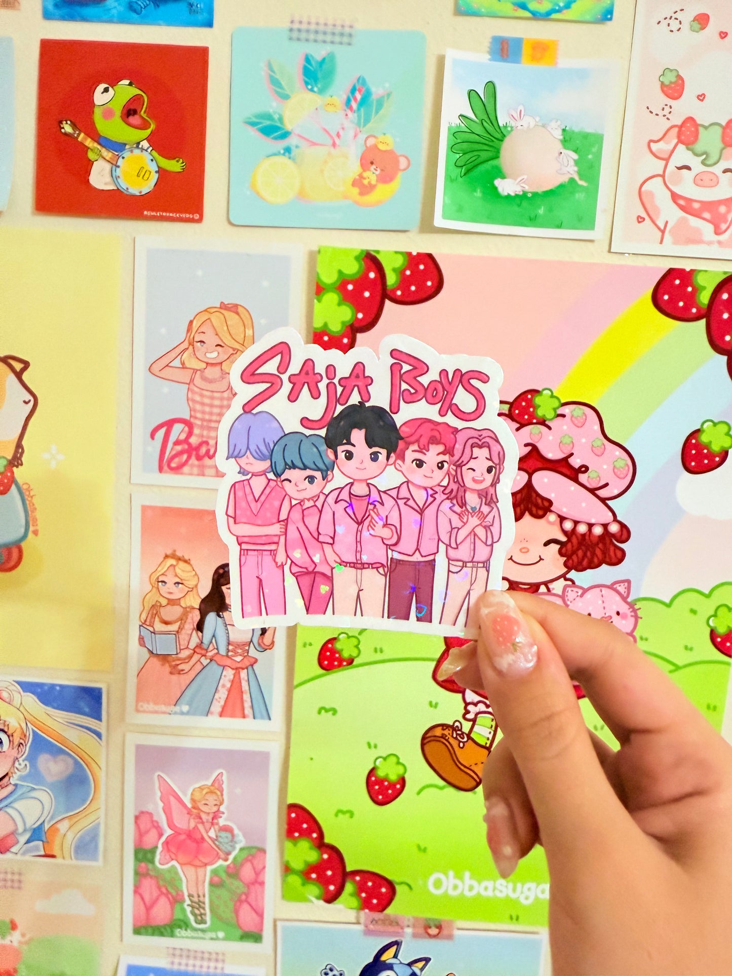 Saja Boys Glitter Sticker